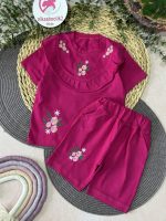 تیشرت شلوارک گلدوزی ستاره - Image 8