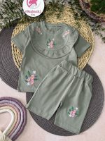 تیشرت شلوارک گلدوزی ستاره - Image 6