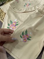 تیشرت شلوارک گلدوزی ستاره - Image 4