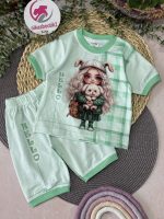 تیشرت شلوارک دختر و پاپی - Image 3