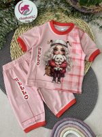 تیشرت شلوارک دختر و پاپی - Image 4