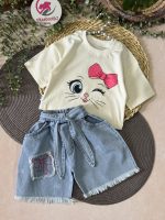 کراپ شلوارک چشمک - Image 3