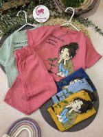 کراپ شلوار دختر و نهال