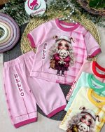 تیشرت شلوارک دختر و پاپی