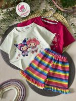 کراپ شلوارک کرومی رنگین کمون