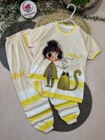 تیشرت شلوار دختر و گربه - Image 2