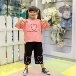 کراپ شلوارک قلب دنباله دار - Image 3