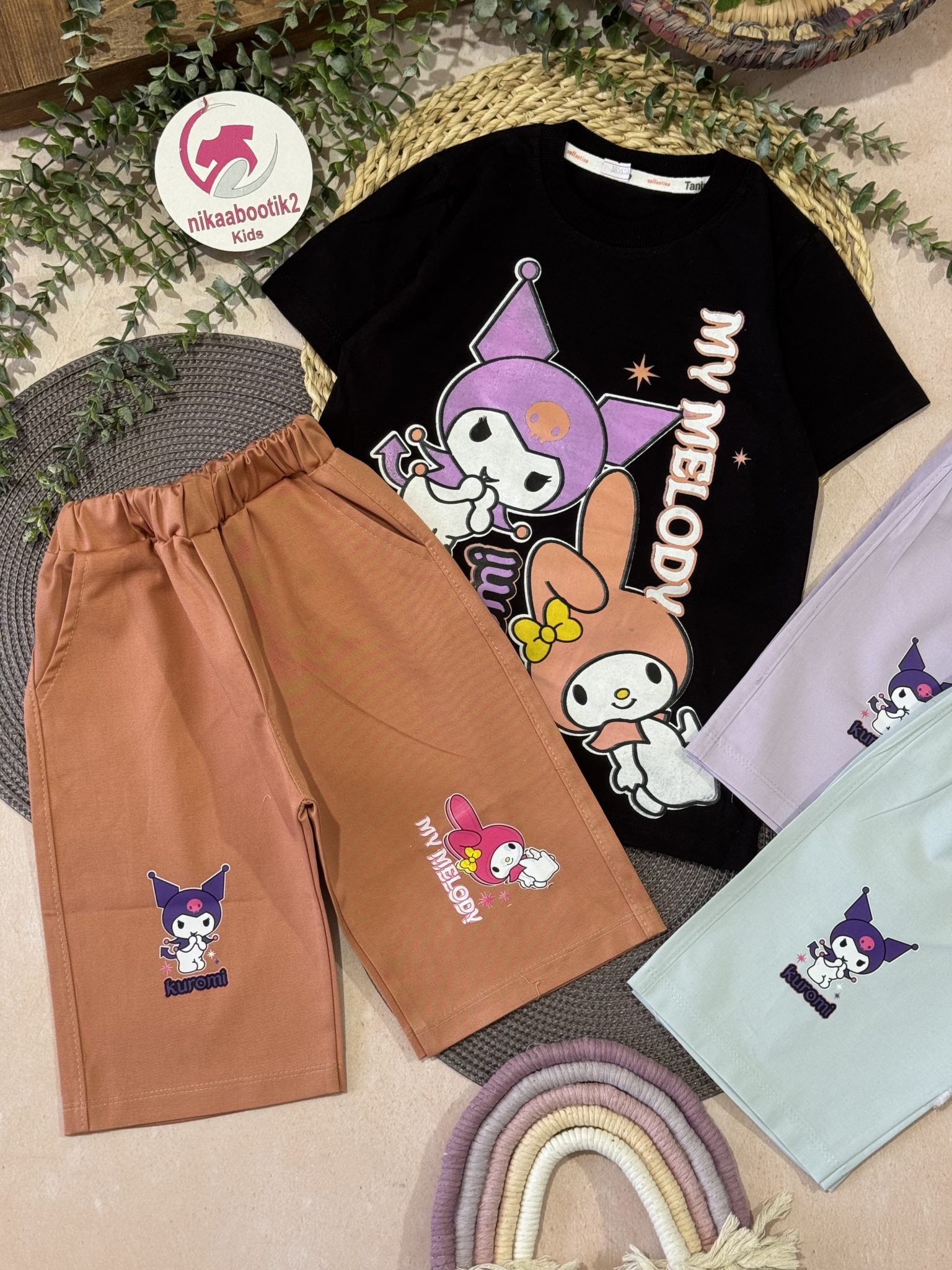 IMG_8354 تیشرت شلوارک کرومی و ملودی کتان - Image 1