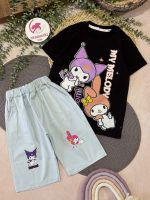 تیشرت شلوارک کرومی و ملودی کتان - Image 6