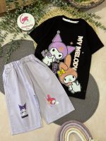 تیشرت شلوارک کرومی و ملودی کتان - Image 7