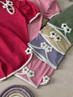 تیشرت شلوارک یقهچینی - Image 3