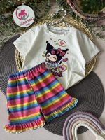 کراپ شلوارک کرومی رنگین کمون - Image 2