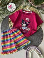 کراپ شلوارک کرومی رنگین کمون - Image 4