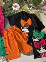 تیشرت شلوار‌ک پاپیون