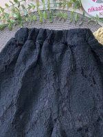 کراپ شلوار گیپور مشکی - Image 7