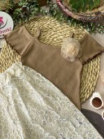 کراپ شلوار گیپور نبات - Image 7