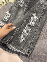 شلوار شافل زاپدار ذغالی انگلیسی - Image 3