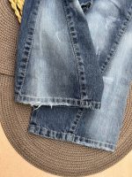 شلوار لی آبی برش هشتی - Image 4