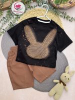 تیشرت شلوارک خرگوش شنل دوزی - Image 3