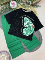 تیشرت شلوار پروانه نگینی - Image 4