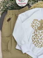 کراپ شلوار میکی پلنگی - Image 3