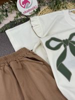 تیشرت شلوارک پاپیون قلبی(جدید) - Image 6