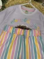 تیشرت شلوار پری رنگین کمون - Image 4