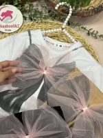 تیشرت شلوار پاپیون توری - Image 2