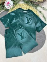 تیشرت شلوارک LV مرواریدی - Image 2