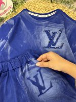 تیشرت شلوارک LV مرواریدی - Image 5