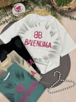 تیشرت بالنسیاگا چاپ سایه ای - Image 5