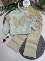 بلوز شلوار پروانه مرواریدی - Image 6