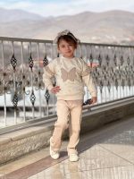 بلوز شلوار پروانه مرواریدی - Image 7