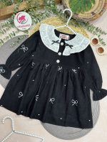 پیراهن مخمل پاپیون - Image 7