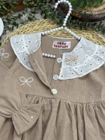 پیراهن مخمل پاپیون - Image 8