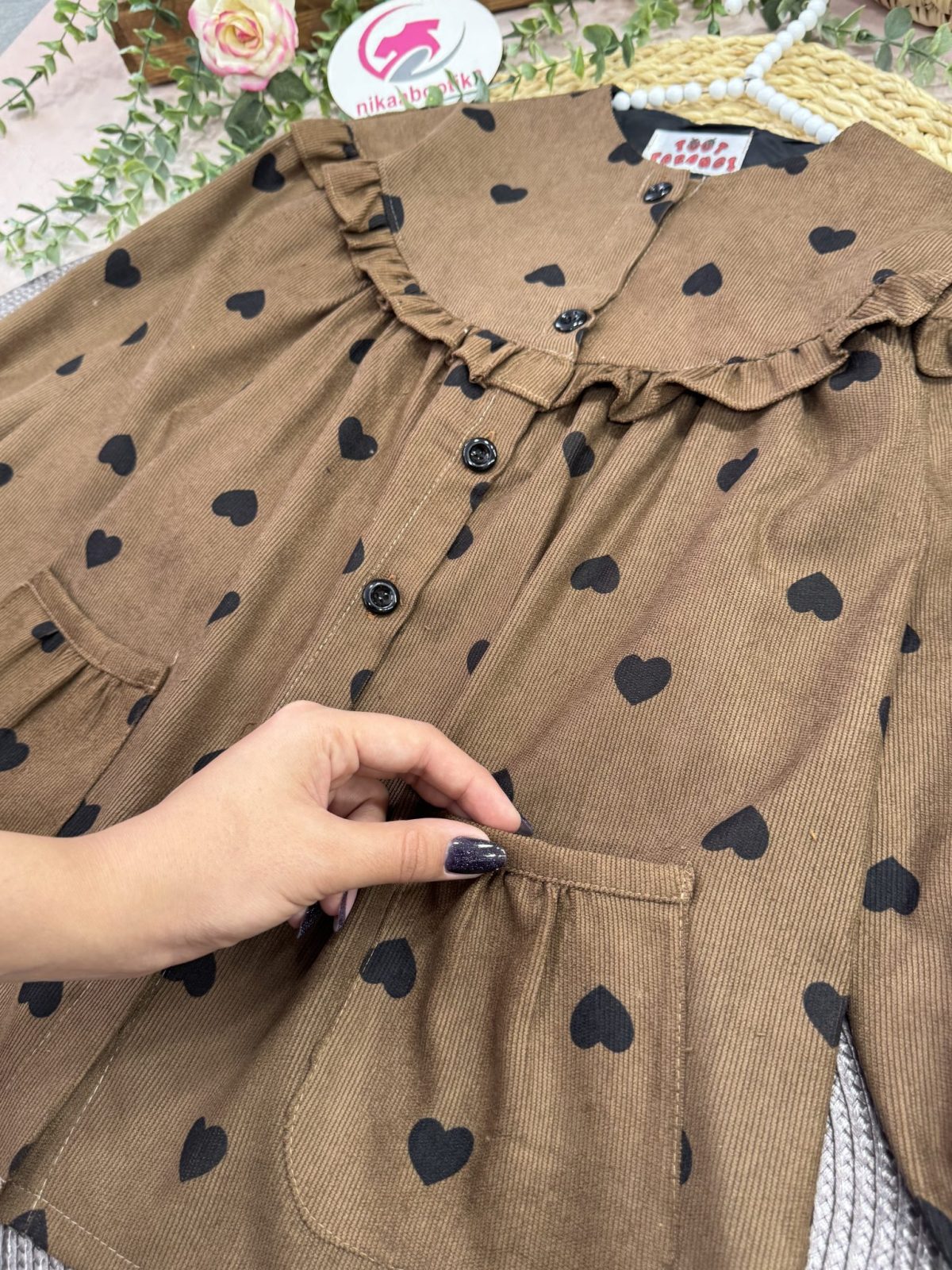 شومیز قلب مشکی - Image 5