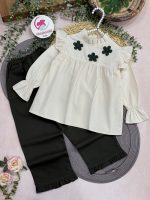 شومیز شلوار سه گل - Image 2