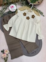 شومیز شلوار سه گل - Image 5