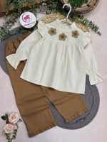 شومیز شلوار سه گل - Image 6