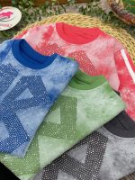 بلوز شلوار بالنسیاگا نگین دار - Image 2