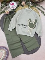 بلوز شلوار خرگوش کتان - Image 4