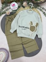 بلوز شلوار خرگوش کتان - Image 5