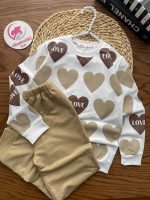 بلوز شلوار قلب کرم