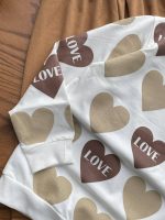 بلوز شلوار قلب کرم - Image 3