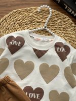 بلوز شلوار قلب کرم - Image 2