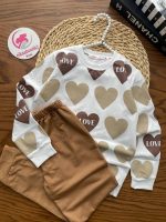 بلوز شلوار قلب کرم - Image 5