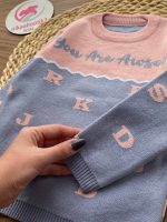 بلوز بافت حروف الفبا - Image 4