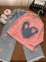 کراپ شلوار قلب لی - Image 3