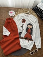 بلوز شلوار دختر و گربه - Image 3