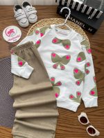 بلوز شلوار پروانه قلبی - Image 6